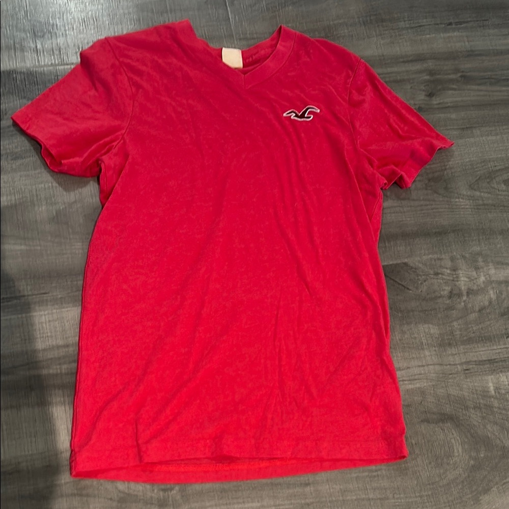 Hollister Red Short Sleeve Tee